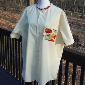 Very Veggie Yellow 1X Short Sleeve with Low Collar